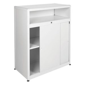 COMPTOIR AVEC RANGEMENT BLANC